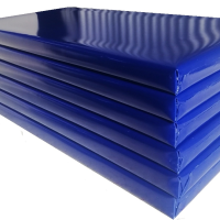 Tarpaulin covered mattress - High density Foam (Navy blue - 4cm))