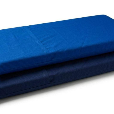 Preschool mattress cover- Navy blue / Royal blue
