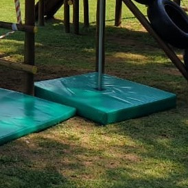 Fireman pole safety mat